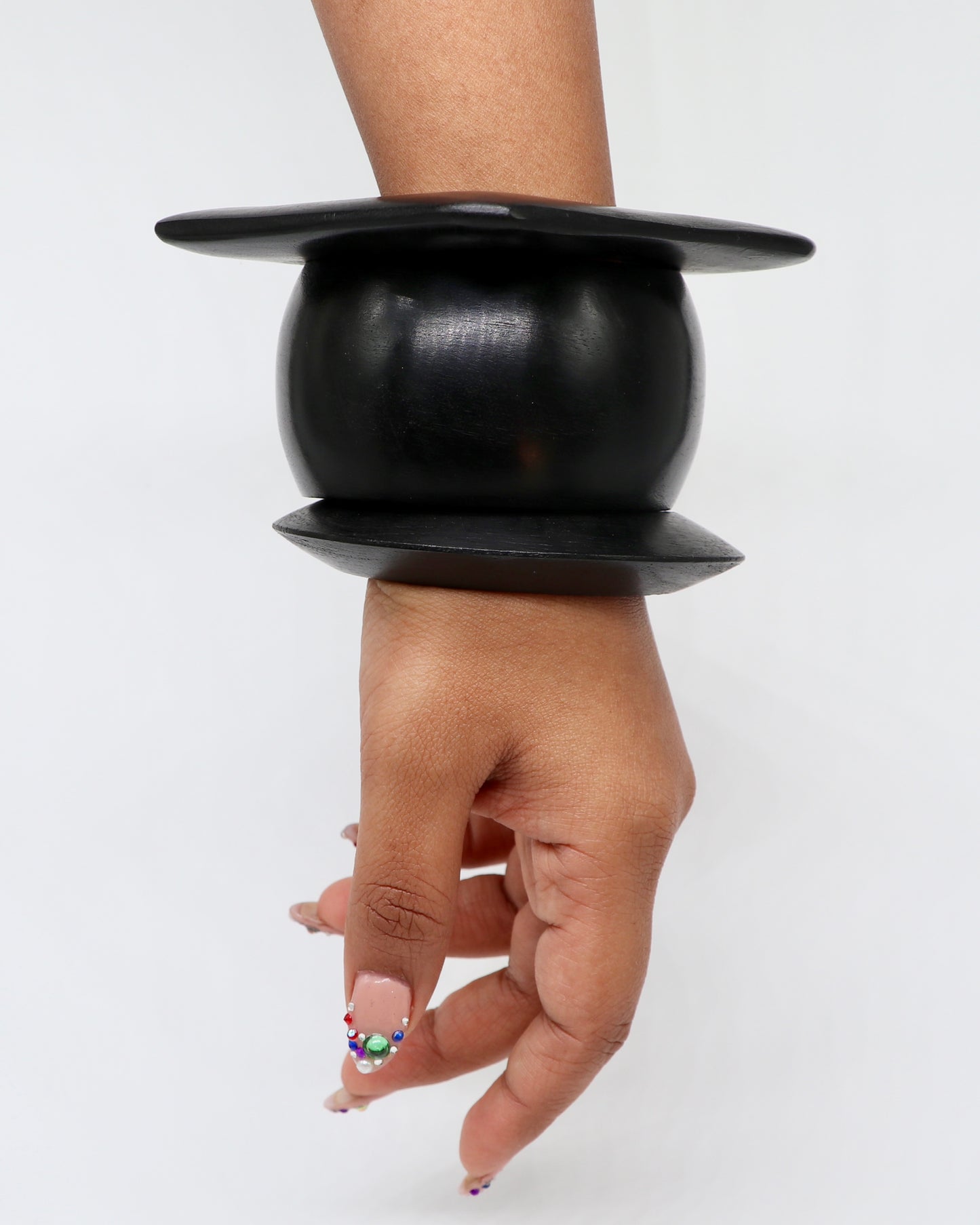 Black Wooden Chunky Stack