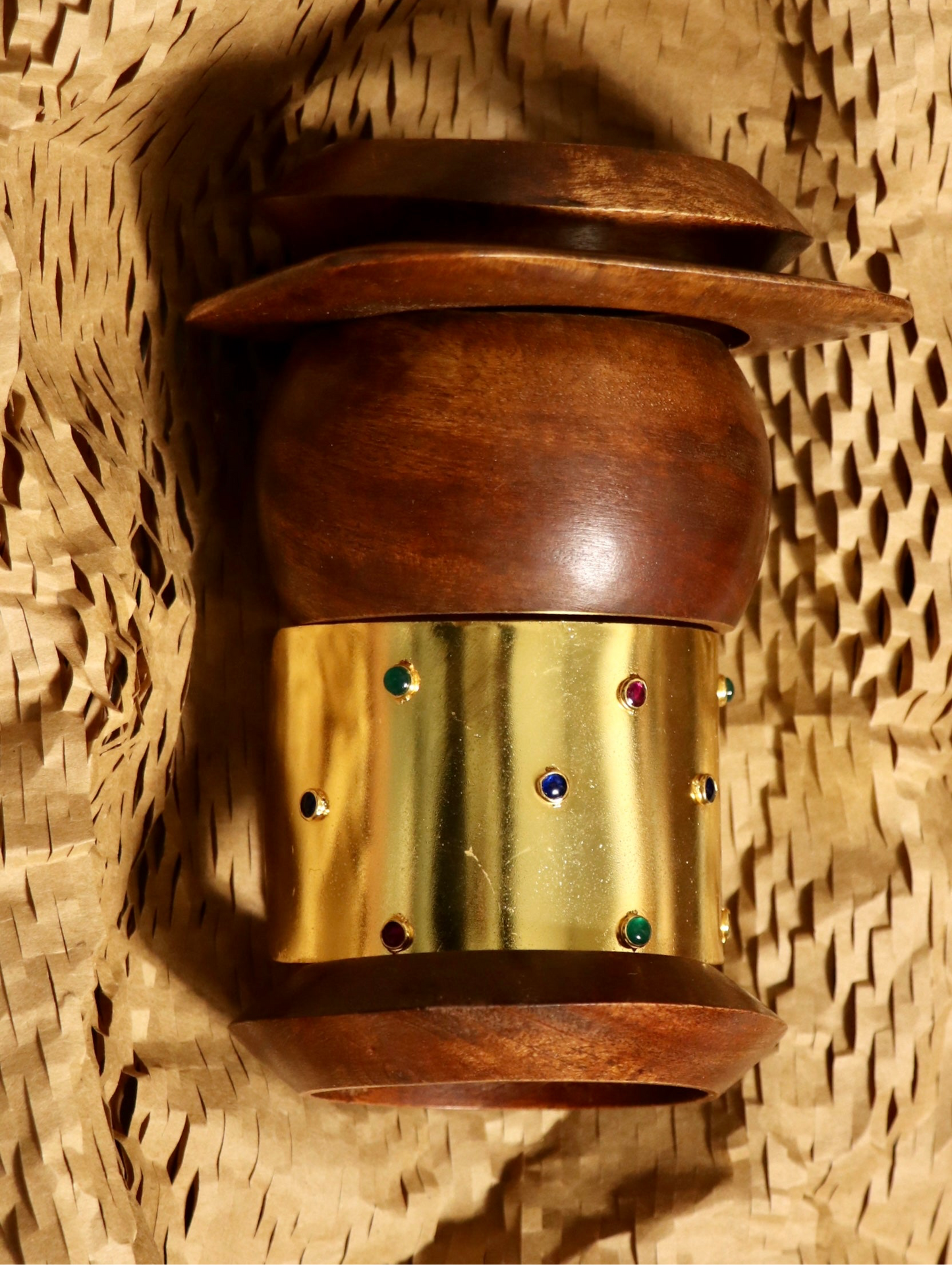 Wooden Stone Chunky Set of 4