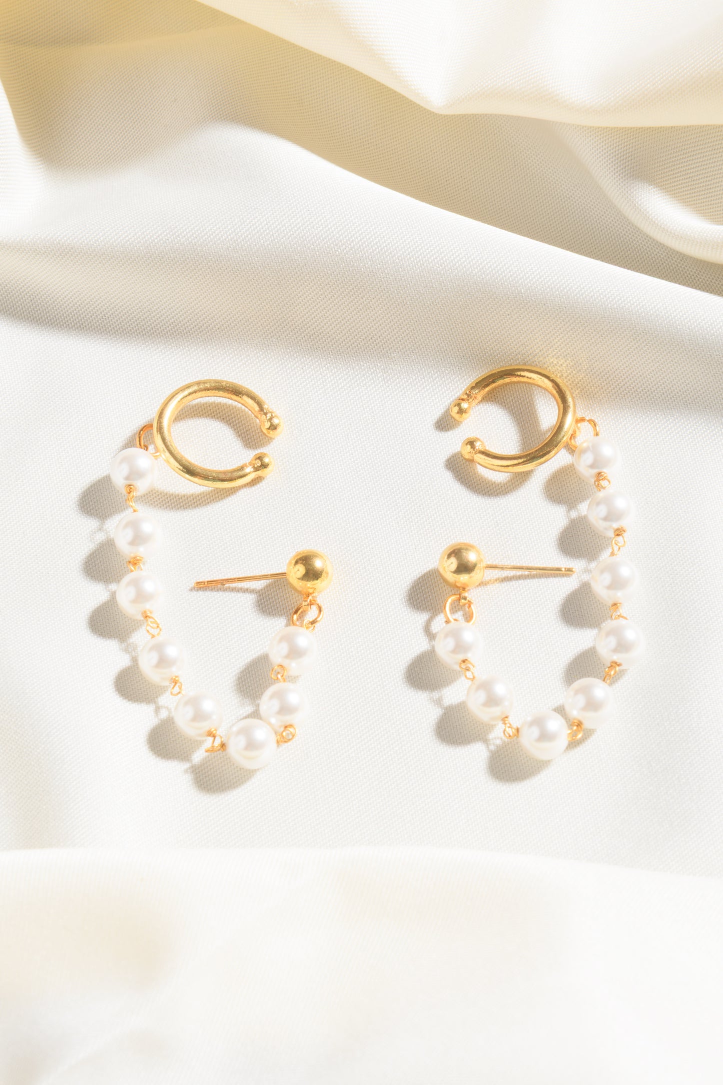 Pearl Chain Earrings