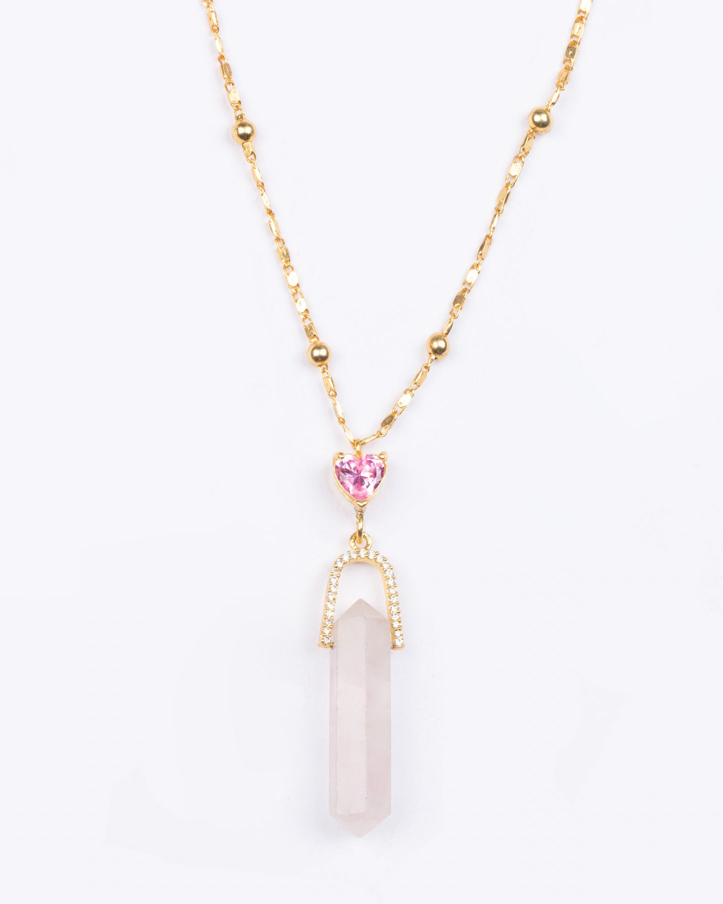 Pink Pillar Ball Chain