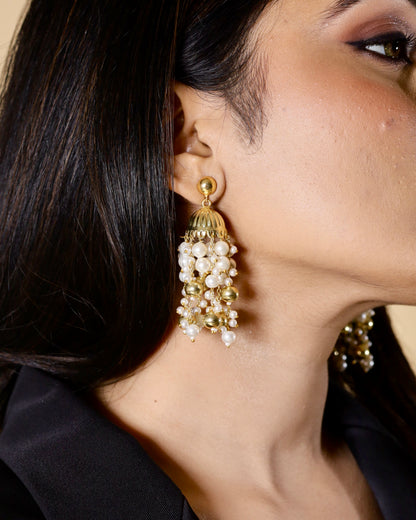 Pearl Waterfall Jhumki