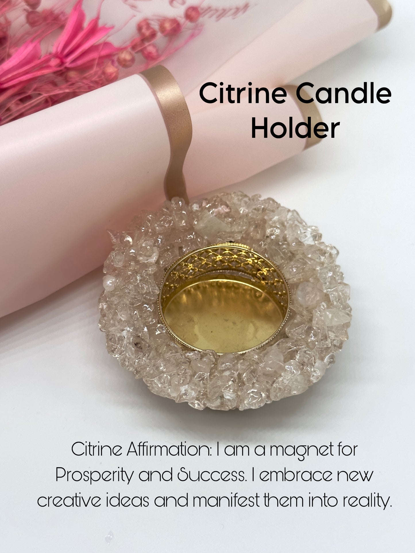 Pebble Manifest Tea Light Candle