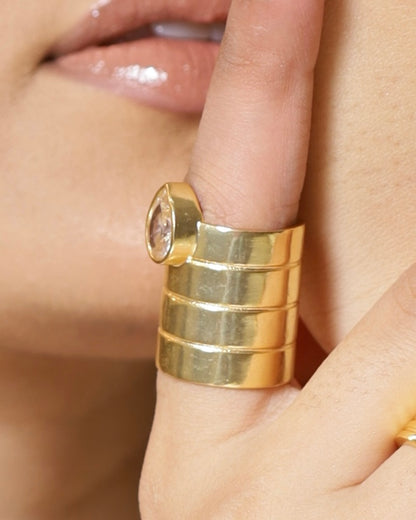 Ribbed Teardrop Band