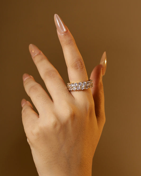 Double Row Band Ring