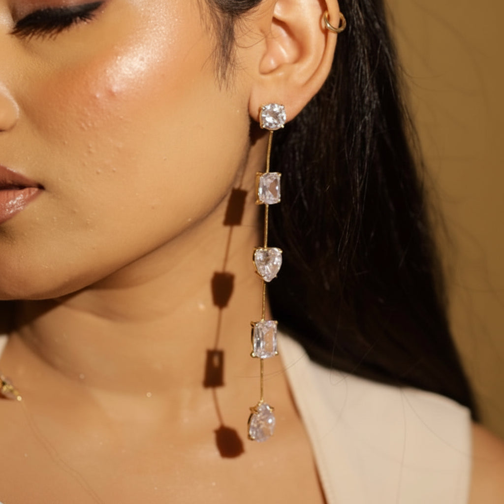 Halo Dangler Earrings