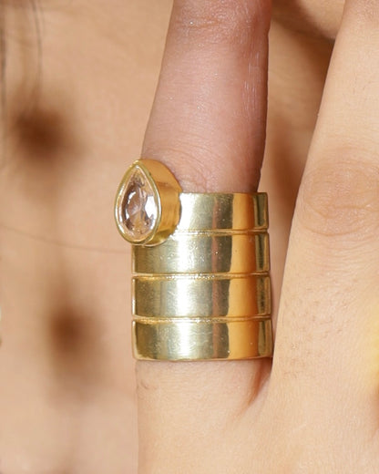 Ribbed Teardrop Band