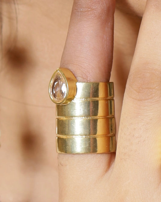 Ribbed Teardrop Band