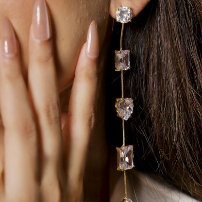 Halo Dangler Earrings