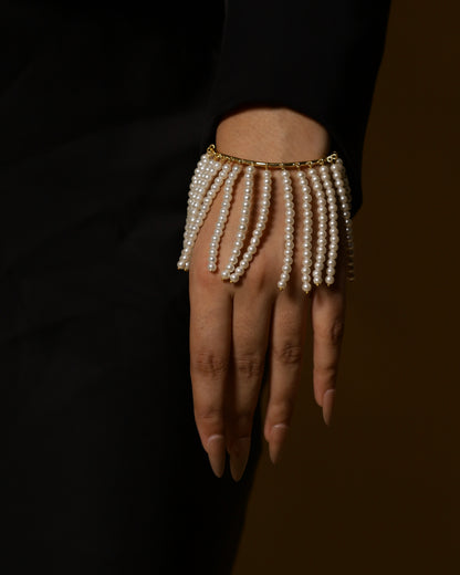 Pearl Fringe Cuff