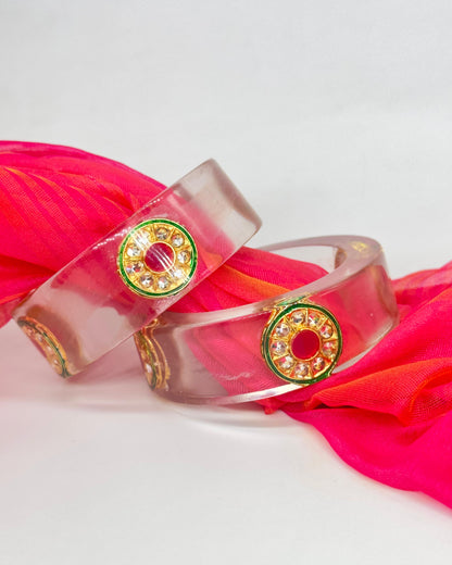 Kundan Resin Bangles