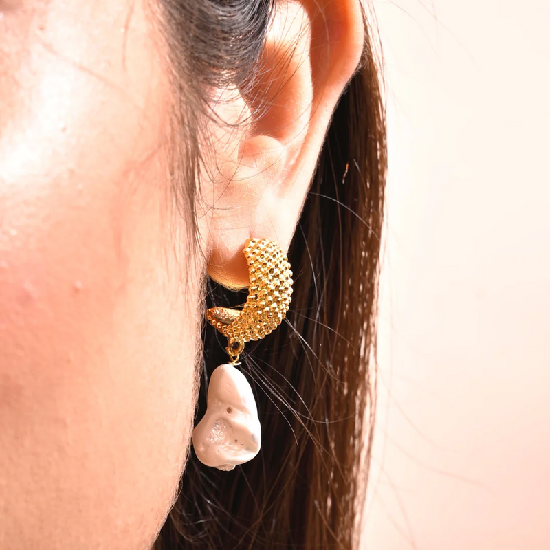 Tibetan Gold Earrings