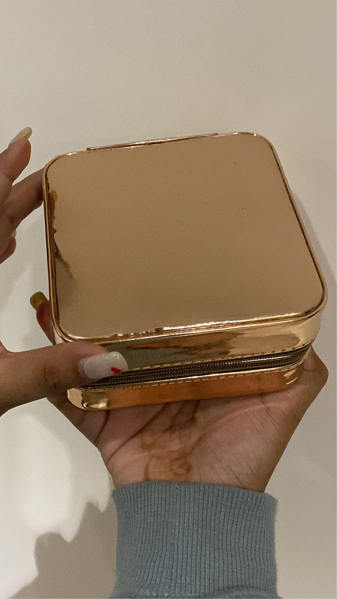 Gold Leather Box